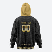 Mate Ma'a Tonga Custom Hoodie Tongan Sipi Tau Ngatu Inspired Black LT9 - Polynesian Pride