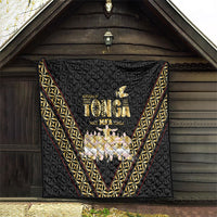 Mate Ma'a Tonga Quilt Tongan Sipi Tau Ngatu Inspired Black LT9 - Polynesian Pride