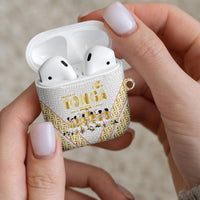 Mate Ma'a Tonga AirPods Case Tongan Sipi Tau Ngatu Inspired Gold LT9 - Polynesian Pride