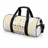 Mate Ma'a Tonga Duffle Bag Tongan Sipi Tau Ngatu Inspired Gold LT9 - Polynesian Pride