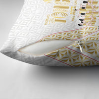 Mate Ma'a Tonga Pillow Cover Tongan Sipi Tau Ngatu Inspired Gold LT9 - Polynesian Pride