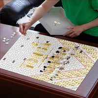 Mate Ma'a Tonga Puzzle Tongan Sipi Tau Ngatu Inspired Gold LT9 - Polynesian Pride