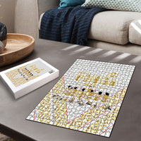 Mate Ma'a Tonga Puzzle Tongan Sipi Tau Ngatu Inspired Gold LT9 - Polynesian Pride