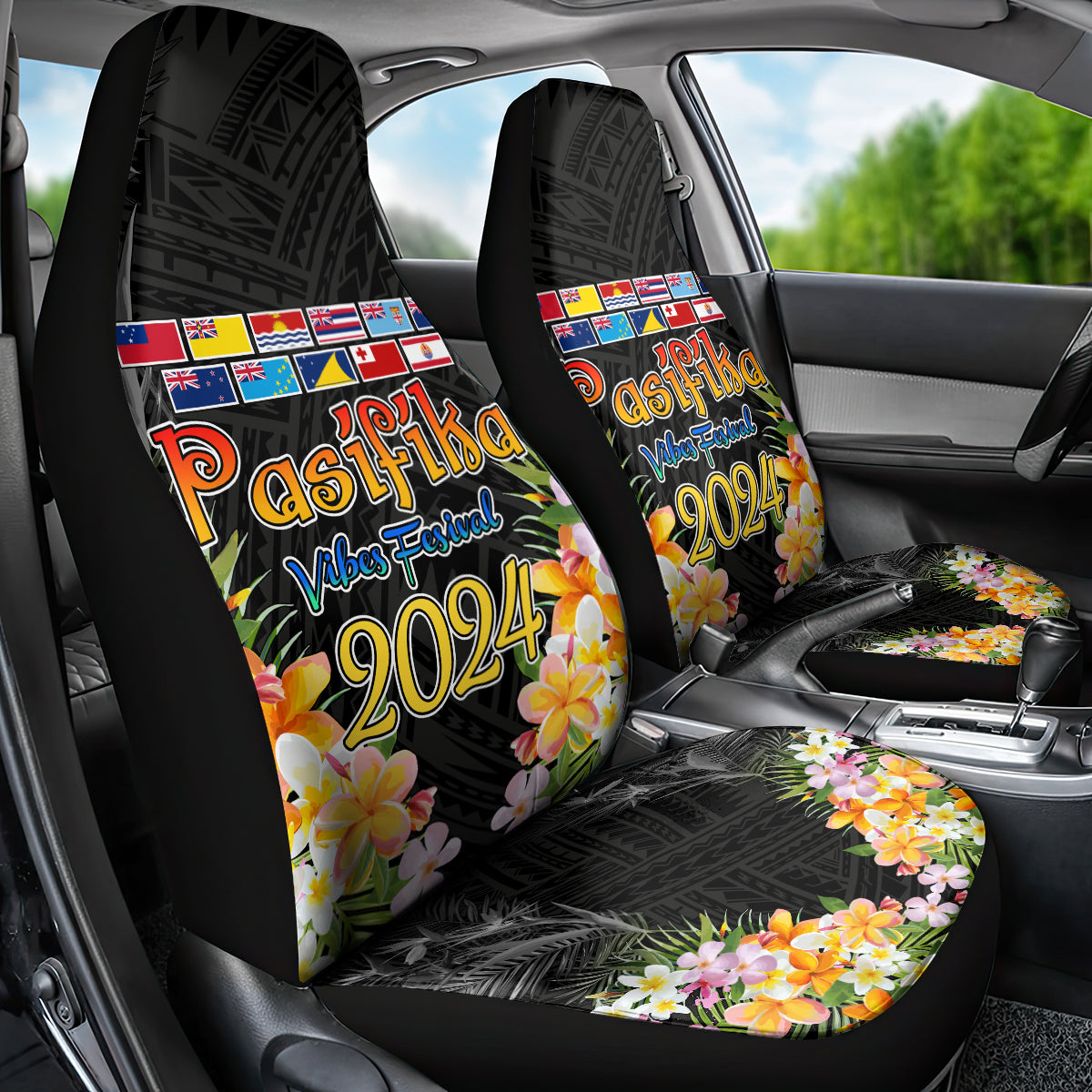 Pasifika Vibes Festival 2024 Auckland Car Seat Cover LT9 - Polynesian Pride