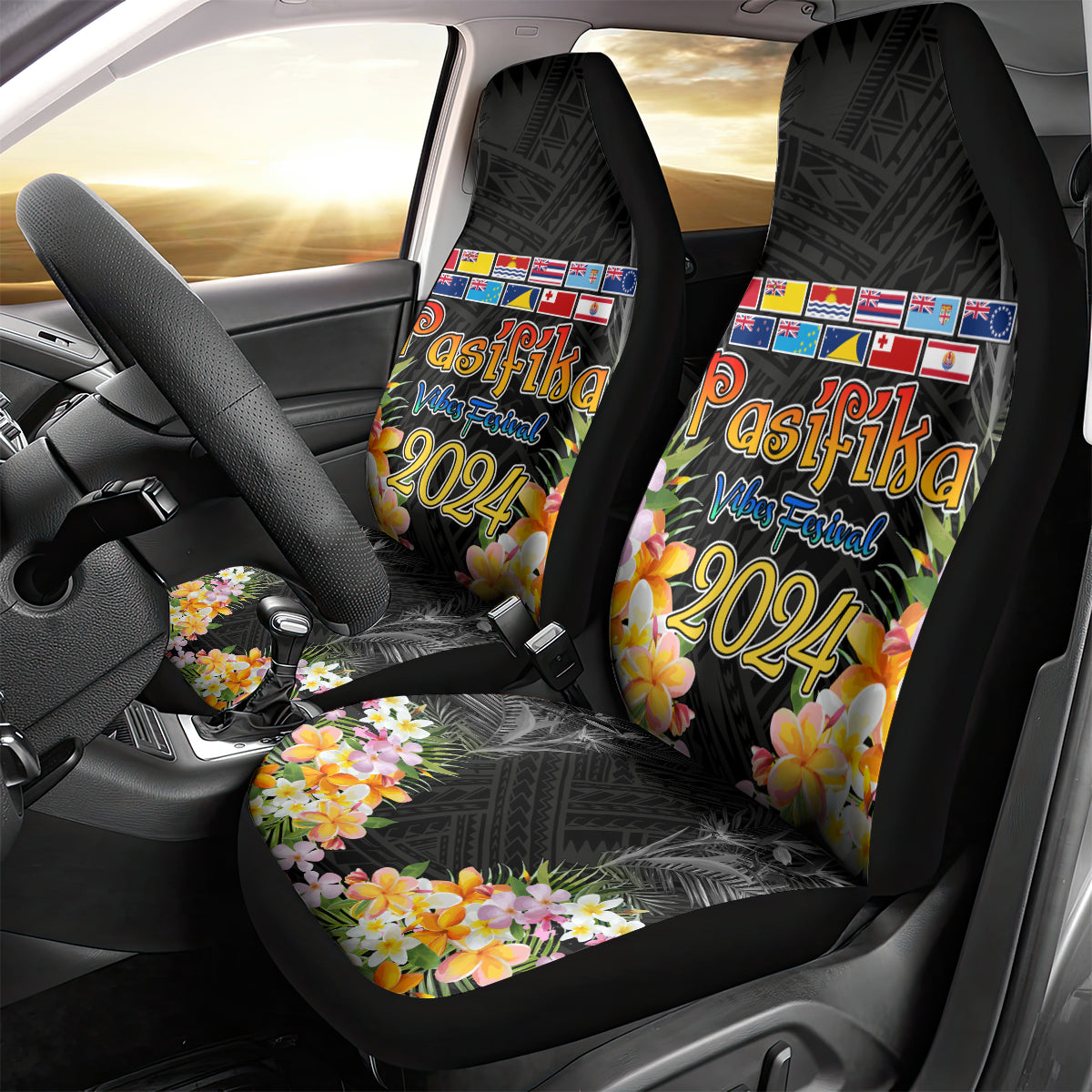 Pasifika Vibes Festival 2024 Auckland Car Seat Cover LT9 - Polynesian Pride