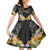 Pasifika Vibes Festival 2024 Auckland Kid Short Sleeve Dress LT9 KID Black - Polynesian Pride