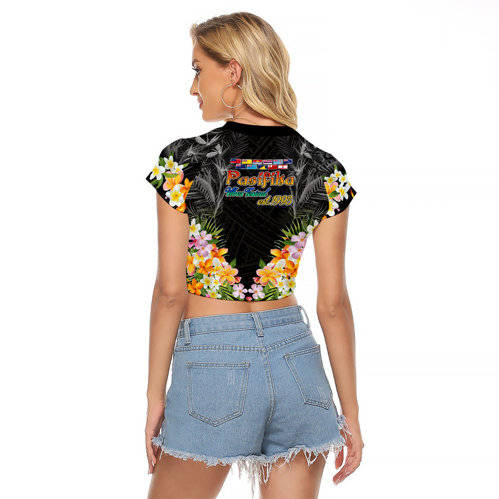 Pasifika Vibes Festival 2024 Auckland Raglan Cropped T Shirt LT9 - Polynesian Pride