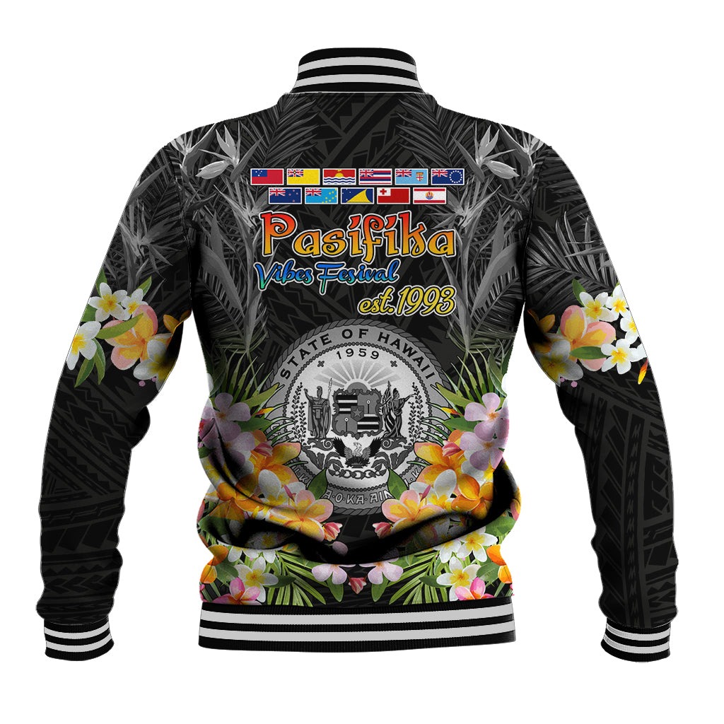 Pasifika Vibes Festival 2024 Baseball Jacket Kanaka Maoli With Hawaiian Islands LT9 - Polynesian Pride