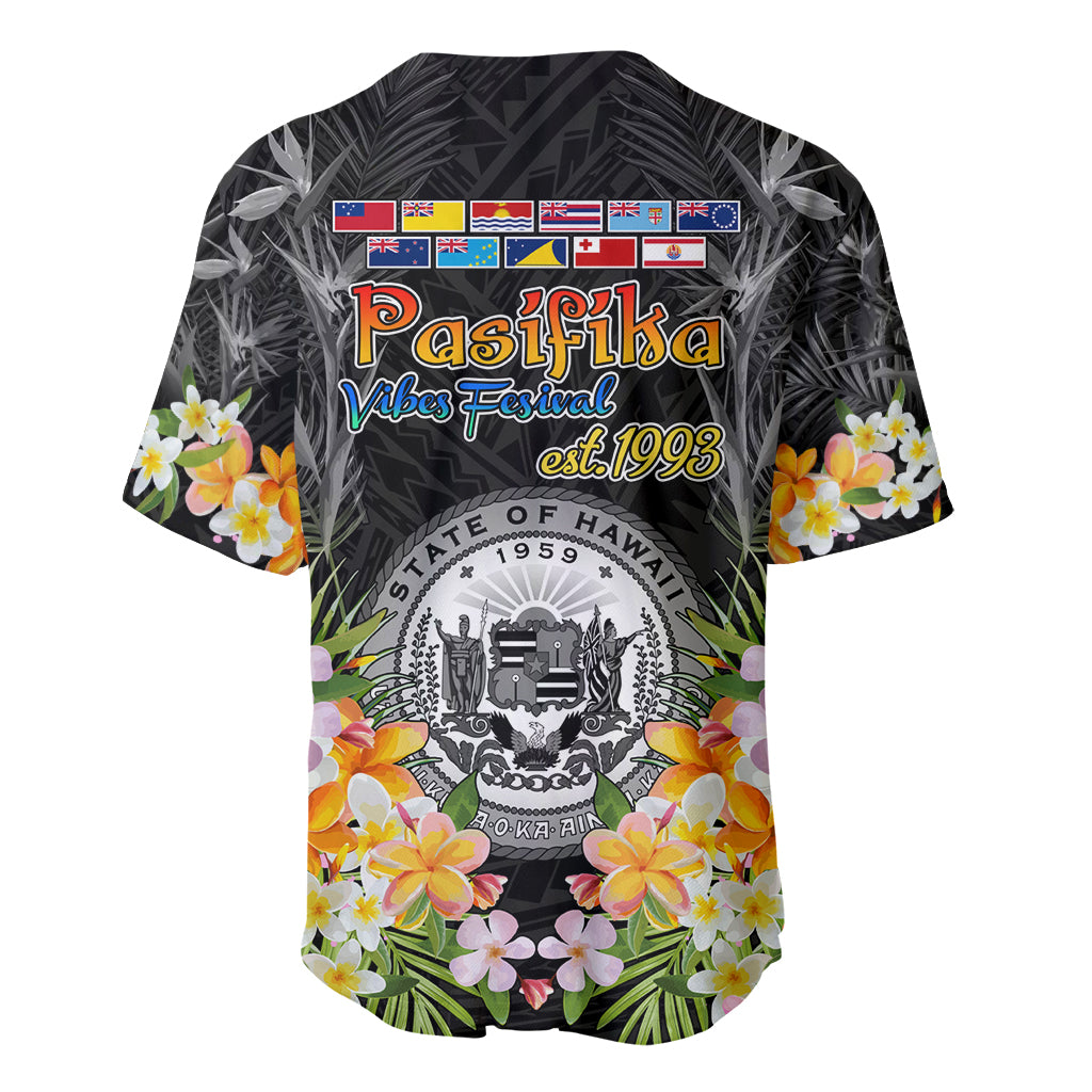 Pasifika Vibes Festival 2024 Baseball Jersey Kanaka Maoli With Hawaiian Islands LT9 - Polynesian Pride