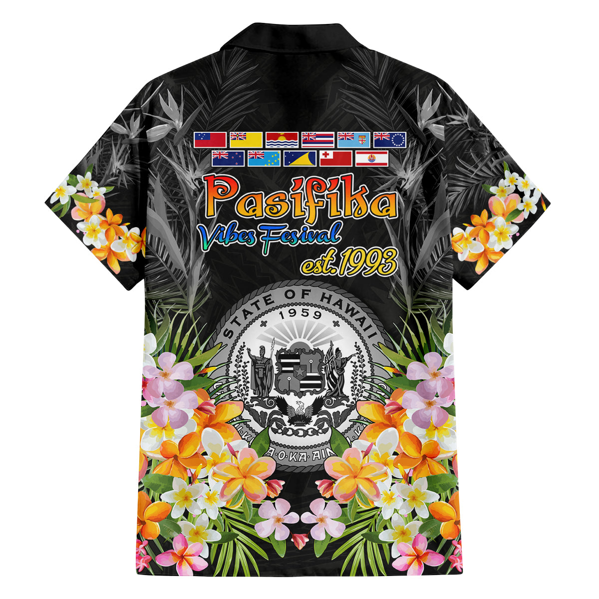 Pasifika Vibes Festival 2024 Family Matching Tank Maxi Dress and Hawaiian Shirt Kanaka Maoli With Hawaiian Islands LT9 - Polynesian Pride