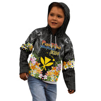 Pasifika Vibes Festival 2024 Kid Hoodie Kanaka Maoli With Hawaiian Islands LT9 - Polynesian Pride