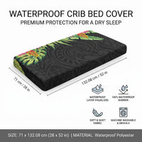 Hawaii Tropical Flowers Tribal Pattern Baby Bed Cover No1 LT9 - Polynesian Pride