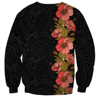Hawaii Tropical Flowers Tribal Pattern Sweatshirt No4 LT9 - Polynesian Pride