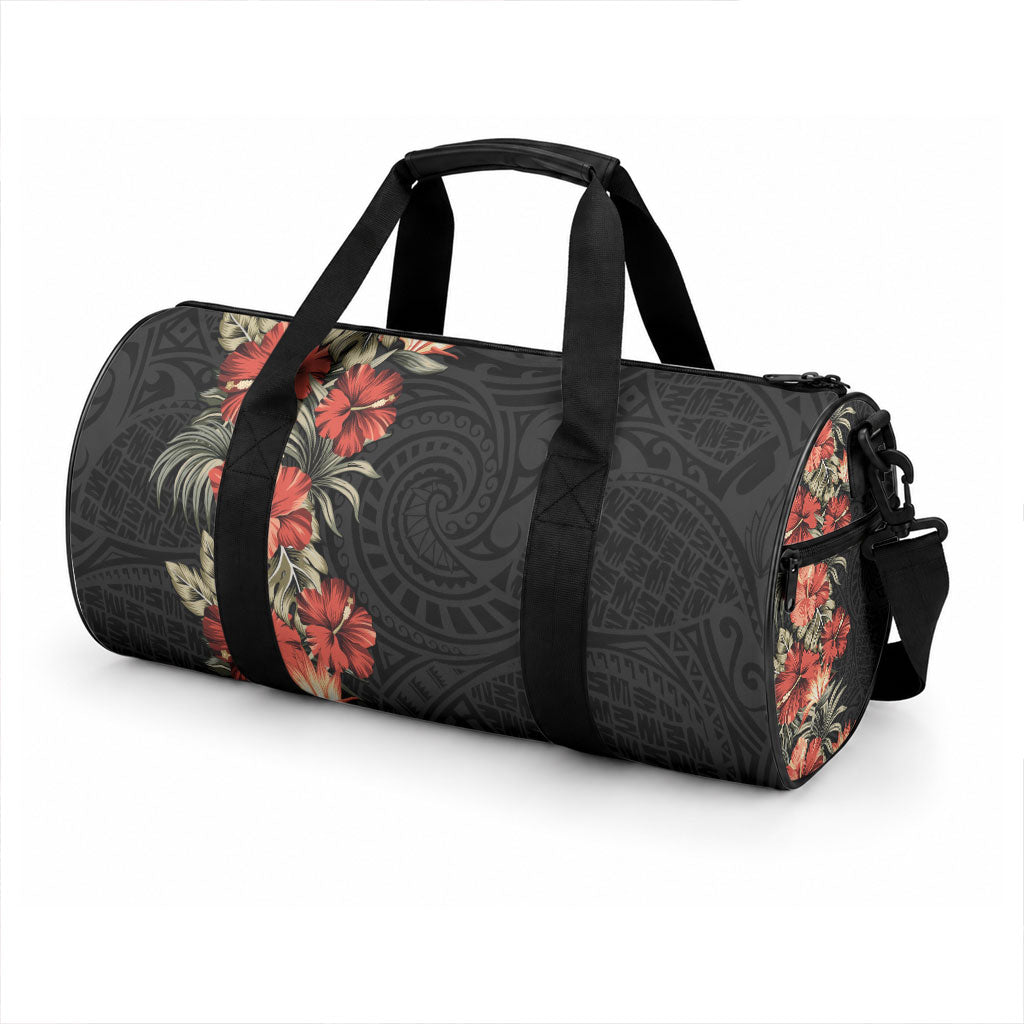 Hawaii Tropical Flowers Tribal Pattern Duffle Bag No6 LT9 - Polynesian Pride