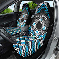 Personalised Aotearoa Niho Taniwha Motif Car Seat Cover Blue Style