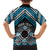 Personalised Aotearoa Niho Taniwha Motif Hawaiian Shirt Blue Style