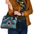 Personalised Aotearoa Niho Taniwha Motif Shoulder Handbag Blue Style