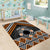 Personalised Aotearoa Niho Taniwha Motif Area Rug Gold Style