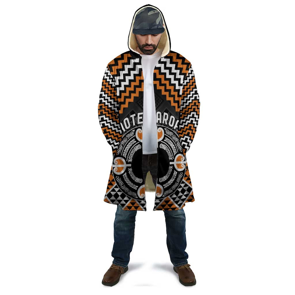 Personalised Aotearoa Niho Taniwha Motif Cloak Gold Style - Polynesian Pride