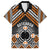 Personalised Aotearoa Niho Taniwha Motif Hawaiian Shirt Gold Style