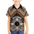 Personalised Aotearoa Niho Taniwha Motif Hawaiian Shirt Gold Style