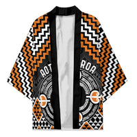 Personalised Aotearoa Niho Taniwha Motif Kimono Gold Style - Polynesian Pride