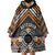 Personalised Aotearoa Niho Taniwha Motif Wearable Blanket Hoodie Gold Style