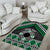 Personalised Aotearoa Niho Taniwha Motif Area Rug Green Style