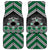 Personalised Aotearoa Niho Taniwha Motif Car Mats Green Style