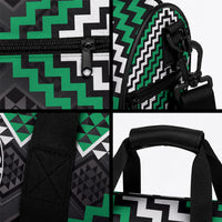 Personalised Aotearoa Niho Taniwha Motif Duffle Bag Green Style LT9 - Polynesian Pride