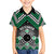 Personalised Aotearoa Niho Taniwha Motif Hawaiian Shirt Green Style