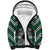 Personalised Aotearoa Niho Taniwha Motif Sherpa Hoodie Green Style