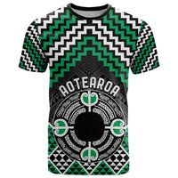 Personalised Aotearoa Niho Taniwha Motif T Shirt Green Style