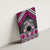 Personalised Aotearoa Niho Taniwha Motif Canvas Wall Art Pink Style