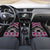 Personalised Aotearoa Niho Taniwha Motif Car Mats Pink Style