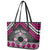 Personalised Aotearoa Niho Taniwha Motif Leather Tote Bag Pink Style