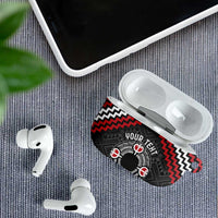 Personalised Aotearoa Niho Taniwha Motif AirPods Case Red Style - Polynesian Pride