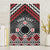 Personalised Aotearoa Niho Taniwha Motif Canvas Wall Art Red Style