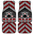 Personalised Aotearoa Niho Taniwha Motif Car Mats Red Style
