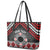 Personalised Aotearoa Niho Taniwha Motif Leather Tote Bag Red Style