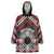 Personalised Aotearoa Niho Taniwha Motif Wearable Blanket Hoodie Red Style