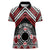 Personalised Aotearoa Niho Taniwha Motif Women Polo Shirt Red Style