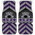 Personalised Aotearoa Niho Taniwha Motif Car Mats Violet Style