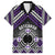 Personalised Aotearoa Niho Taniwha Motif Hawaiian Shirt Violet Style