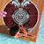 Red Aotearoa Taniko Motif Beach Blanket Vintage Maori New Zealand Tribal Art Pattern