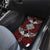 Red Aotearoa Taniko Motif Car Mats Vintage Maori New Zealand Tribal Art Pattern