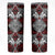 Red Aotearoa Taniko Motif Skinny Tumbler Vintage Maori New Zealand Tribal Art Pattern