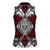Red Aotearoa Tanilo Motif Women Sleeveless Polo Shirt Vintage Maori New Zealand Tribal Art Pattern