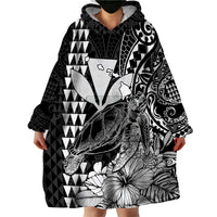 Hawaii Sea Turtle Blanket Polynesia Kakau with Kanaka Maoli Black LT9 - Polynesian Pride