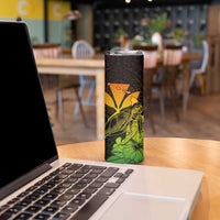 Kakau Polynesian Tribal Hawaiian Turtle Skinny Tumbler with Kanaka Maoli Reggae
